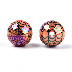 Непрозрачные акриловые бусины с УФ-покрытием&nbsp;OACR-T028-69A