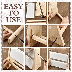 2-слойный бамбуковый органайзер для ожерелий с наклонной спинкой&nbsp;NDIS-WH0010-31