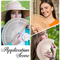 Деревянные складные вентиляторы AJEW-WH20001-83A