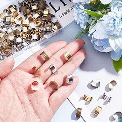 120 шт. 3-х цветные латунные складные обжимные наконечники KK-WR0001-06