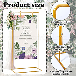 Soporte de hierro para letrero de boda de altura ajustable&nbsp;AJEW-WH0410-51G