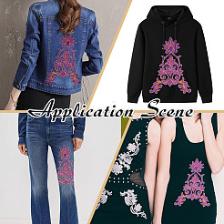 Нашивки на одежду из полиэстера&nbsp;PATC-WH0816-008B