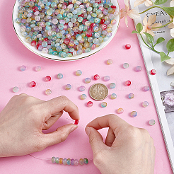 1000 шт. 10-х цветные стеклянные бусины&nbsp;DGLA-HY0001-05