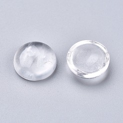 天然水晶カボション  ロッククリスタルカボション  半円  12x5~6mm&nbsp;G-P393-R50-12MM-A