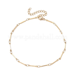 Браслеты на ногу из кубовидной цепочки из нержавеющей стали 304 для женщин&nbsp;AJEW-AN00660