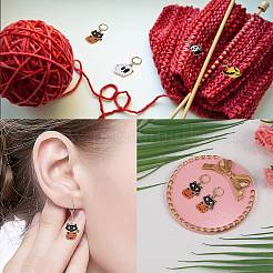 Подвеска из сплава эмали на тему Хэллоуина HJEW-SW00031