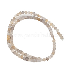 Серые натуральные бусины из агата  G-U021-A01-01