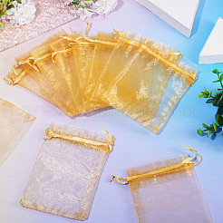 50 stücke organza taschen schmuck lagerung beutel hochzeit favor partei mesh kordelzug geschenk&nbsp;OP-TA0001-16C