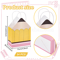 12 шт. бумажные сумки в форме карандаша&nbsp;ABAG-WH0032-102