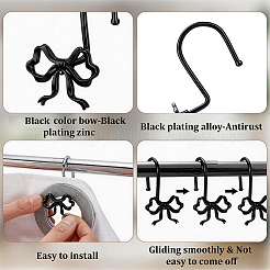 12 crochet de rideau de douche en fer et alliage de zinc&nbsp;FIND-SP0005-76EB