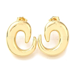 Латунные серьги-гвоздики для женщин&nbsp;LS-EJEW-F365-05G