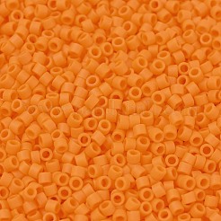 MIYUKIデリカビーズ  シリンダー  日本製シードビーズ  11/0  （db1583)マット不透明マンダリン  1.3x1.6mm  穴：0.8mm  約10000個/袋  50 G /袋&nbsp;SEED-X0054-DB1583