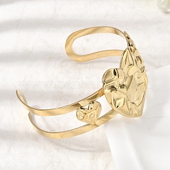 Стильные браслеты-манжеты из нержавеющей стали 304&nbsp;BJEW-K302-01A-G