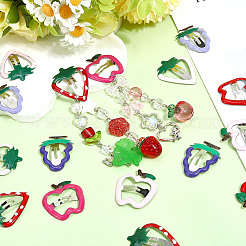 42 шт. 7 стиля заколки для волос с железными и эмалированными кнопками PHAR-SC0001-003