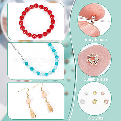 180 шт. 6-х видов проставочных бусин из цинкового сплава FIND-PH0007-18