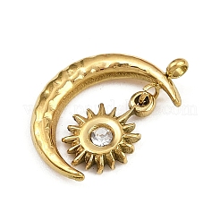 Подвески из нержавеющей стали 304 со стразами&nbsp;LS-STAS-L296-11G