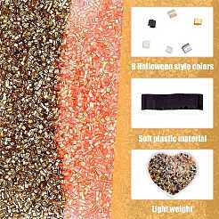 12702 шт. 6-х цветные пластиковые трубчатые бусины на тему Хэллоуина&nbsp;FIND-DC0006-28A