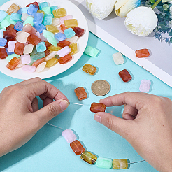 100 Stück undurchsichtige Acrylperlen&nbsp;MACR-SP0002-21