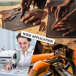 Плоские имитационные кожаные шнуры LC-WH0008-06A