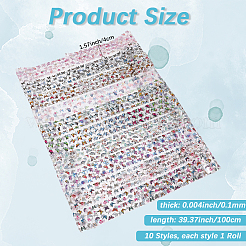 10 рулон липкой ленты для животных&nbsp;AJEW-WH20020-246A-12