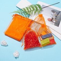 Sacs-cadeaux en organza avec cordon de serrage&nbsp;OP-R016-13x18cm-14