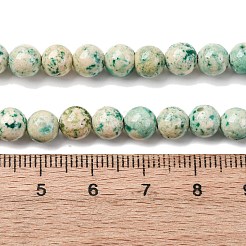 Нити из натурального окрашенного мрамора G-P593-6mm-01