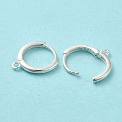 925 серебряная фурнитура для сережек-обручей-обручей&nbsp;STER-K174-15B-S