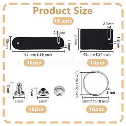 Наборы для самостоятельного изготовления кожаных брелоков&nbsp;DIY-OC0013-50A