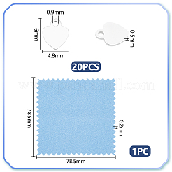 20 шт. 925 серебряные цепочки-удлинители STER-UN0001-60