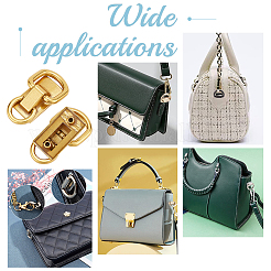 8 комплект застежек-подвесок из сплава с двойным D-образным кольцом для ремня сумки&nbsp;FIND-WR0008-89