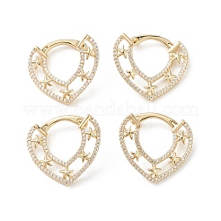 Серьги-кольца с кубическим цирконием&nbsp;EJEW-M216-08B