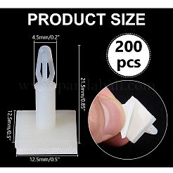 Entretoises auto-adhésives en plastique&nbsp;FIND-WH0149-46B