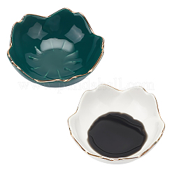 2шт. 2-х цветный фарфоровый держатель для кистей OFST-PH0001-06A