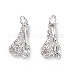 Стеллажное покрытие экологически чистая латунь микро паве прозрачный кубический цирконий посуда подвески&nbsp;KK-B065-11P