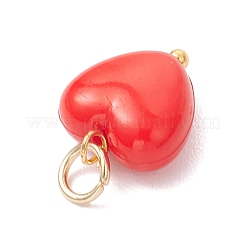 Непрозрачные акриловые брелоки сердца PALLOY-MZ00845