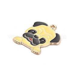 Эмалевые подвески в виде щенка животного&nbsp;FIND-V001-03G-06