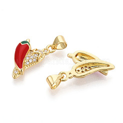 Латунные микро проложить кубического циркония подвески&nbsp;KK-N265-10G