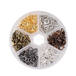 1 коробка 120 шт 6 цвета цинкового сплава омаров коготь застежками PALLOY-X0007-NF-B