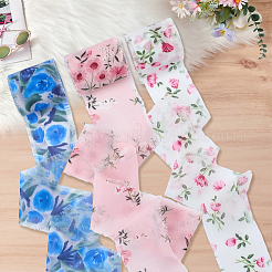 3 rouleau de ruban polyester à motifs floraux&nbsp;OCOR-CP0001-28A
