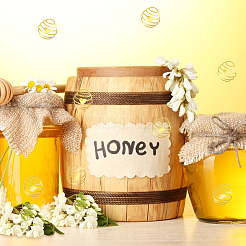 Самоклеящиеся наклейки из сотовой золотой фольги DIY-WH20001-13A