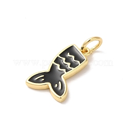 Подвески из латуни с эмалью в стойку&nbsp;KK-Z056-48G-02