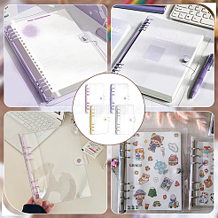 4 couverture de cahier à feuilles mobiles en PVC 4 couleurs&nbsp;AJEW-FG0004-88A