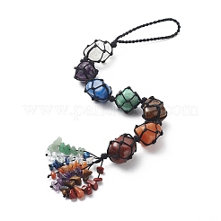7 Chakra-Edelstein-Hängedekoration&nbsp;HJEW-JM00805-01