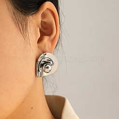 Pendientes de botón de acero inoxidable 304&nbsp;WGFD6CE-02