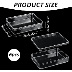 Прозрачный пластиковый кейс для минифигурок&nbsp;ODIS-WH0043-152B