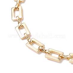 Bracelets à maillons rectangulaires en laiton pour femmes et hommes&nbsp;BJEW-JB11458-01