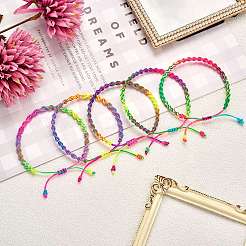 Плетеные браслеты нейлоновой нити корда BJEW-SW00049-02