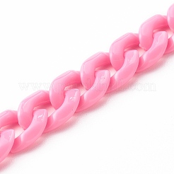 Непрозрачная акриловая цепочка для телефона на цепочке HJEW-JM00512-01