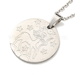 Colliers avec pendentif constellation qui ne ternissent pas&nbsp;LS-NJEW-S422-04P-09