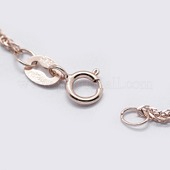 Colliers avec chaîne en 925 argent sterling&nbsp;STER-F039-40cm-16RG